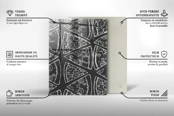 Tagliere in vetro Astrazione elegante