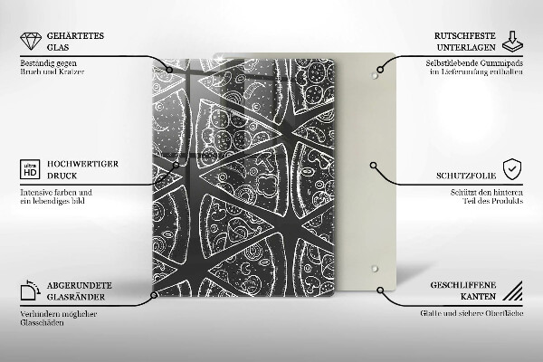 Tagliere in vetro Astrazione elegante