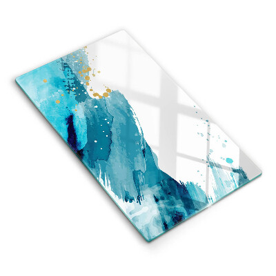 Tagliere in vetro Macchie blu