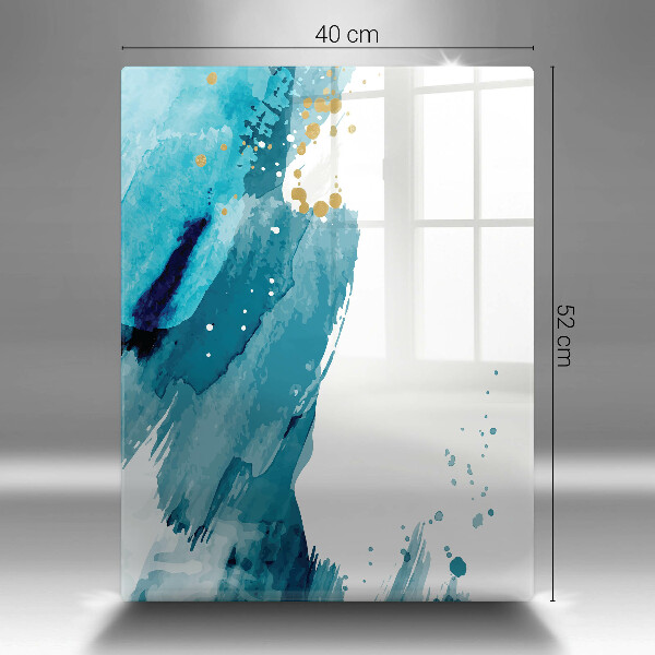 Tagliere in vetro Macchie blu