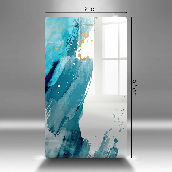 Tagliere in vetro Macchie blu