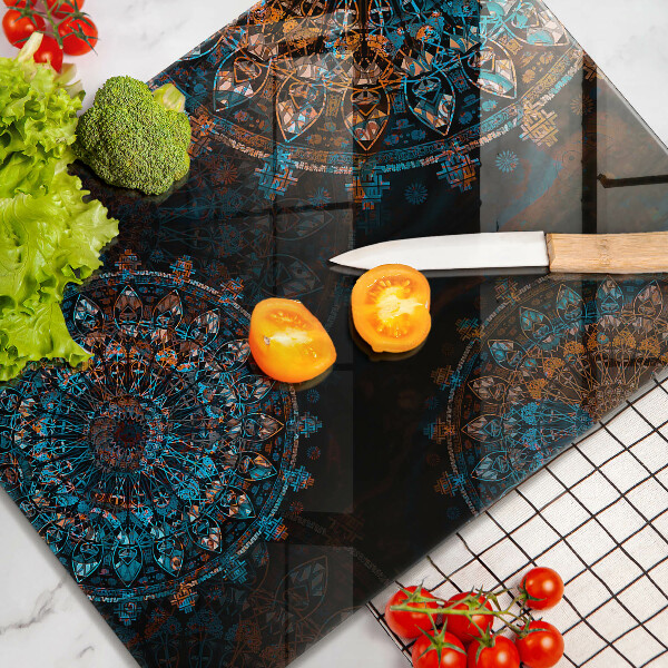 Tagliere in vetro Ruote vintage boho