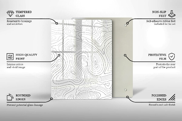Tagliere in vetro Vecchi tappi per vino