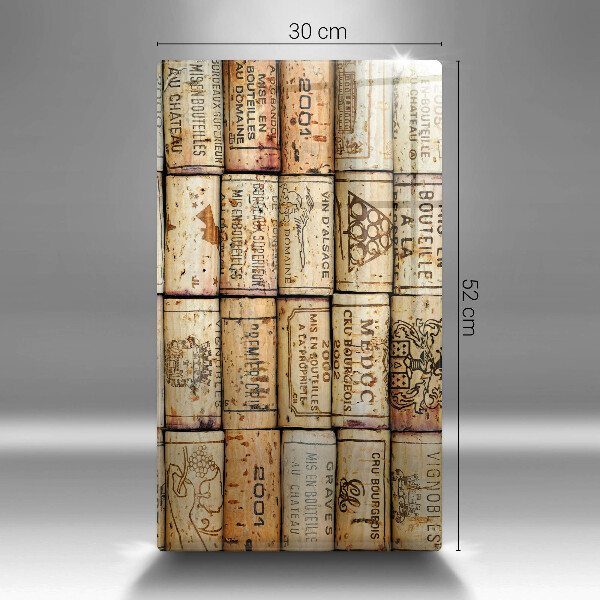 Tagliere in vetro Vecchi tappi per vino