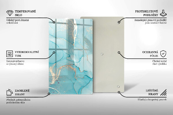Tagliere in vetro Astrazione di pietra