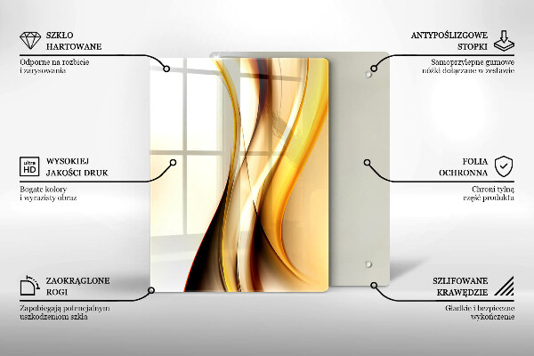Tagliere in vetro Astrazione di pietra