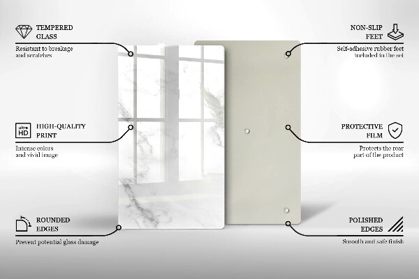 Tagliere in vetro Marmo moderno