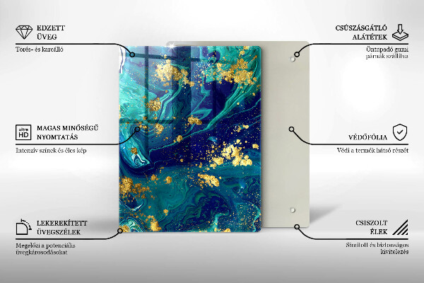 Tagliere in vetro Foglie della giungla