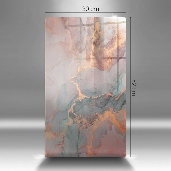 Tagliere in vetro Marmo con oro