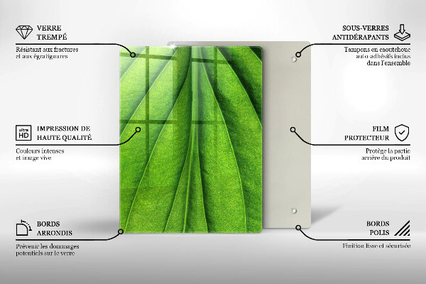 Tagliere in vetro Trama di pietra di marmo