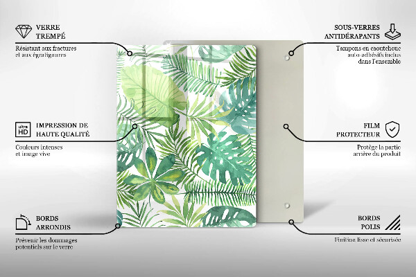 Tagliere in vetro Riva della spiaggia e mare