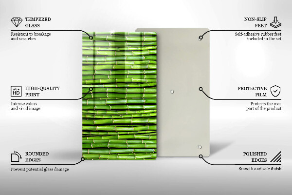 Tagliere in vetro Bambù della natura