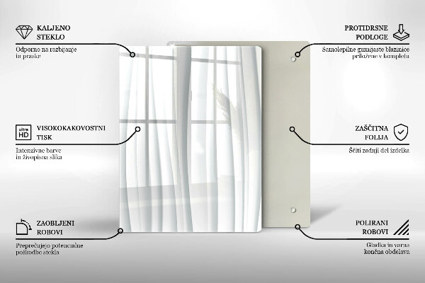 Tagliere in vetro La Monstera se ne va