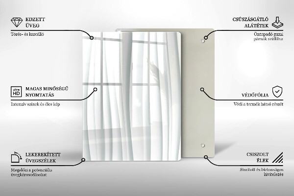 Tagliere in vetro La Monstera se ne va