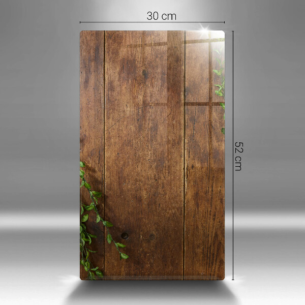 Tagliere in vetro Tavole e foglie di legno