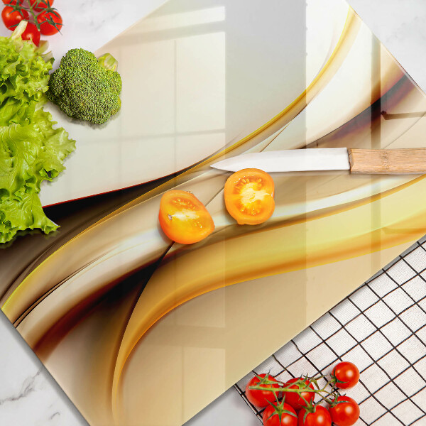 Tagliere in vetro Linee di fumo astratte