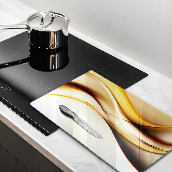 Tagliere in vetro Linee di fumo astratte