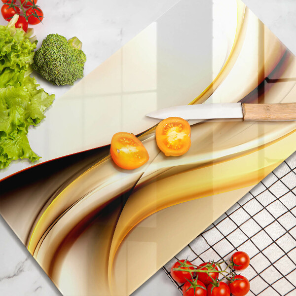 Tagliere in vetro Linee di fumo astratte