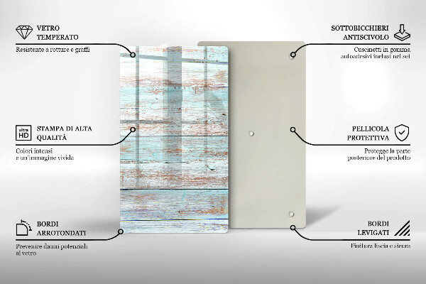 Tagliere in vetro Vecchie tavole d'epoca