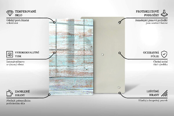 Tagliere in vetro Vecchie tavole d'epoca