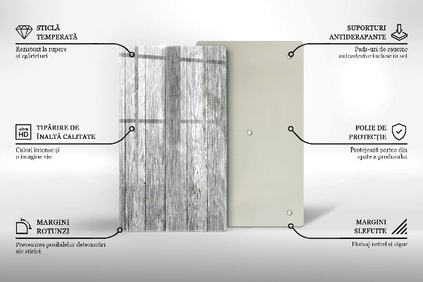 Tagliere in vetro Vecchie tavole di legno
