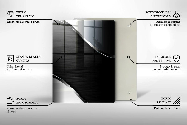 Tagliere in vetro Vecchie tavole di legno