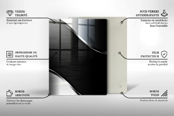 Tagliere in vetro Vecchie tavole di legno