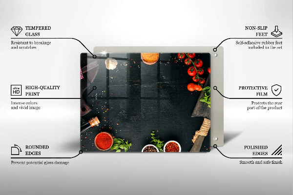 Tagliere in vetro Pomodorini