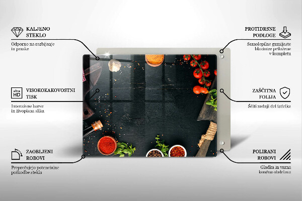 Tagliere in vetro Pomodorini