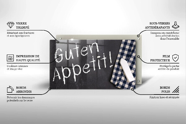 Tagliere in vetro temperato Guten Appetit!