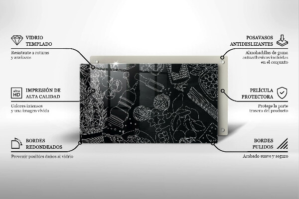 Tagliere in vetro temperato Accessori per la cucina