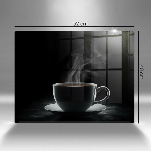 Tagliere in vetro Tazza di caffè calda