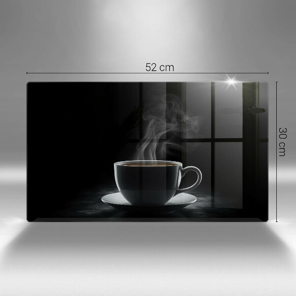 Tagliere in vetro Tazza di caffè calda