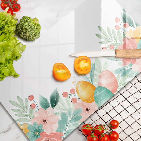 Tagliere in vetro temperato uova di Pasqua