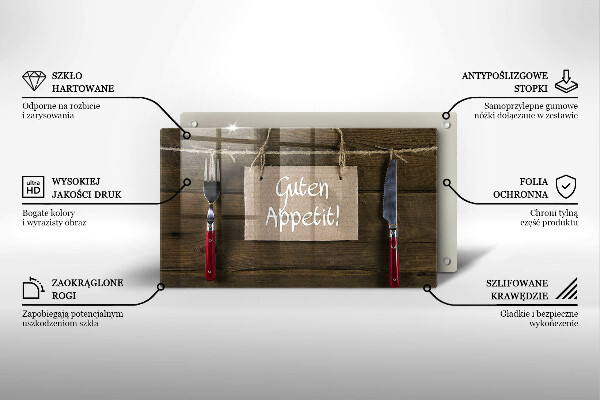 Tagliere in vetro temperato Guten Apetit