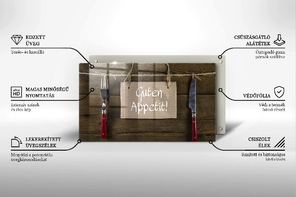 Tagliere in vetro temperato Guten Apetit