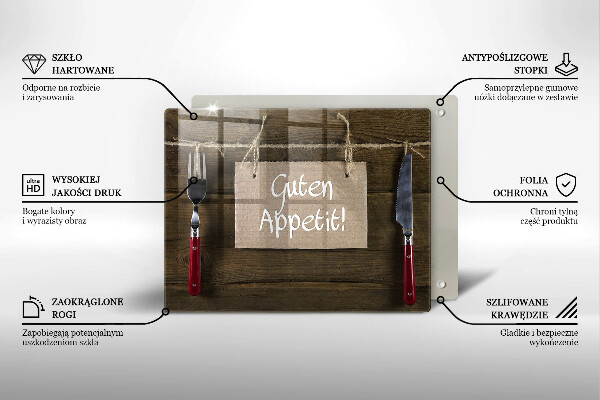 Tagliere in vetro temperato Guten Apetit