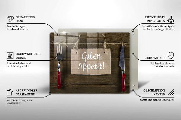 Tagliere in vetro temperato Guten Apetit