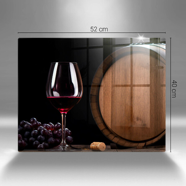 Tagliere in vetro Bicchiere da vino a botte