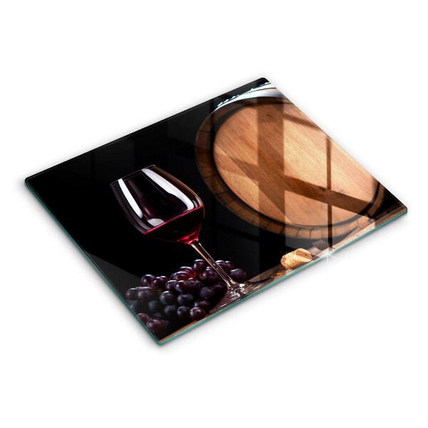 Tagliere in vetro Bicchiere da vino a botte