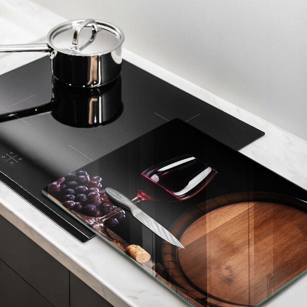 Tagliere in vetro Bicchiere da vino a botte