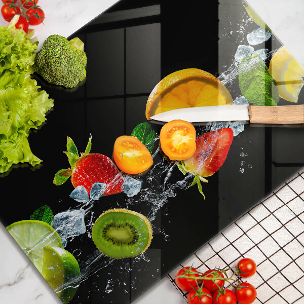 Tagliere in vetro Frutta in acqua