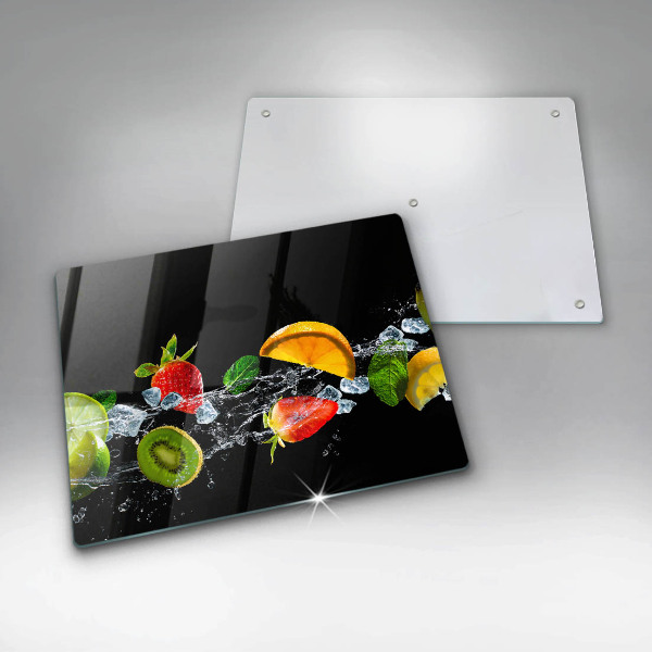 Tagliere in vetro Frutta in acqua