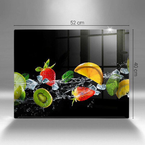 Tagliere in vetro Frutta in acqua