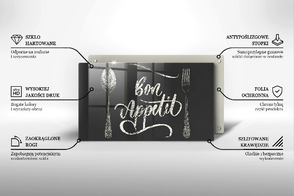 Tagliere in vetro Bon Appetit