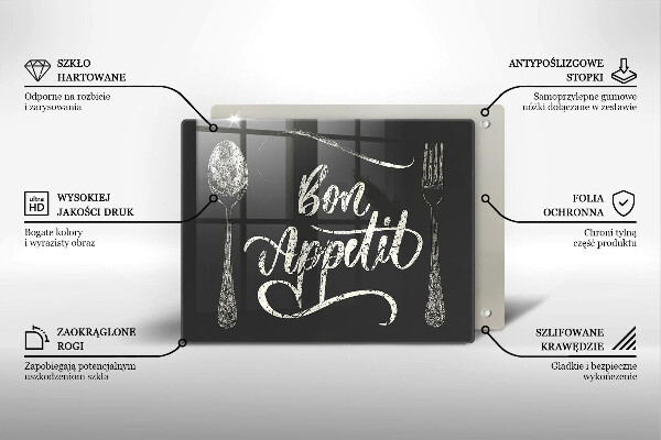 Tagliere in vetro Bon Appetit