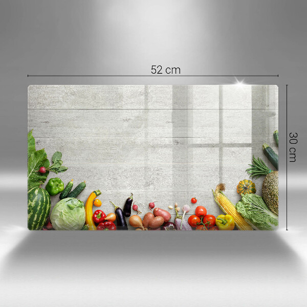 Tagliere in vetro Verdure su tavole