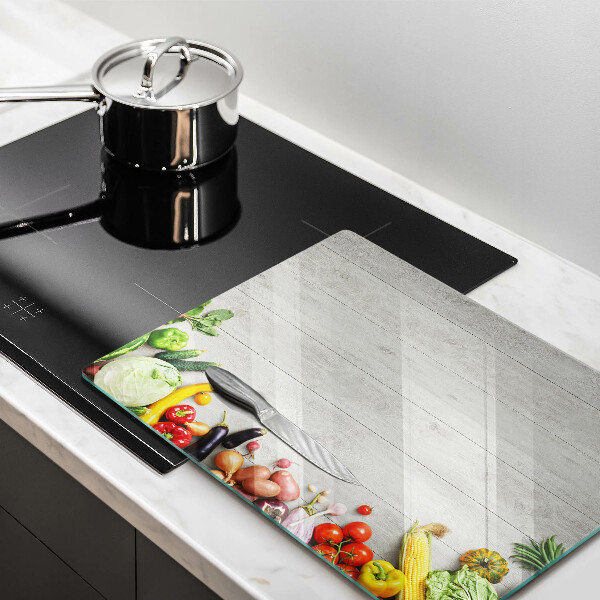 Tagliere in vetro Verdure su tavole