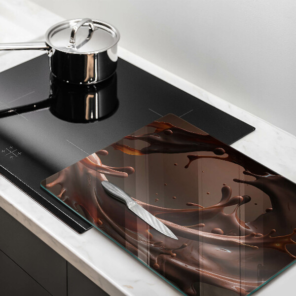 Tagliere in vetro Cioccolato liquido