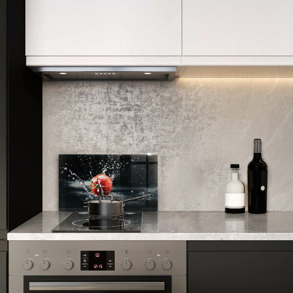 Tagliere in vetro Pomodoro in acqua